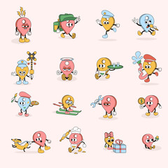 Fototapeta premium Location characters