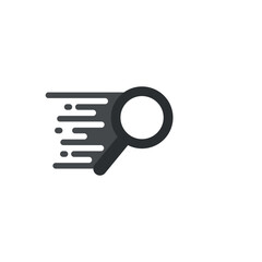 Quick search flat design illustration vector, symbol with lup.