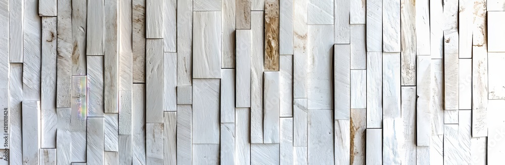 Poster A horizontal white wood design is used for creating patterns and backgrounds