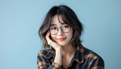 Fototapeta premium ファンタジーストーリー（アザーブルーの色彩を纏った女性）