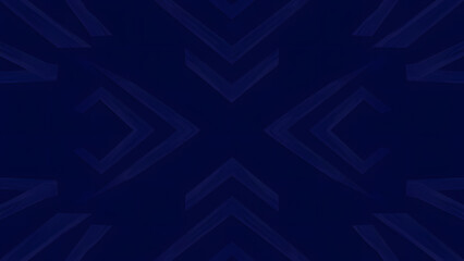 Obraz premium Glowing blue snowflake and shape on dark background with light and motion effects