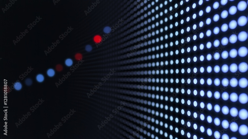 Poster the concept of global connection is represented through the flow of digital information set against 