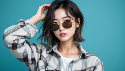 ファンタジーストーリー（アザーブルーの色彩を纏った女性）