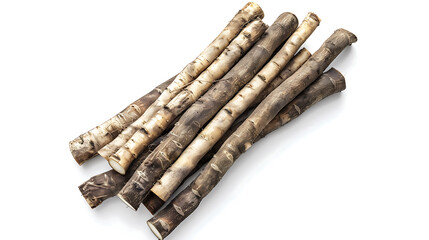 Root ginger roots isloated 