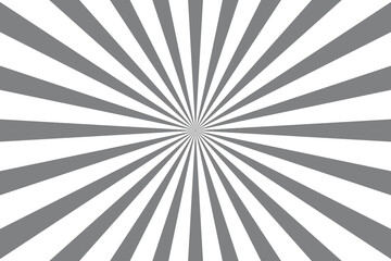 Retro sunburst ray in vintage style. Abstract comic book background.