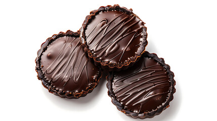 chocolate candy isolated on white