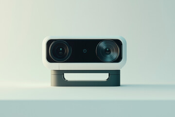 Fototapeta premium modern design of cctv security camera isolated on background