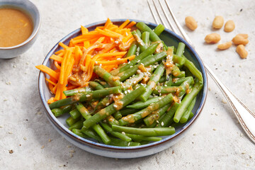 Asian Pumpkin and French Bean Salad