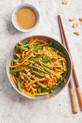 Asian Pumpkin and French Bean Salad