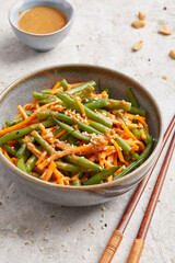 Asian Pumpkin and French Bean Salad