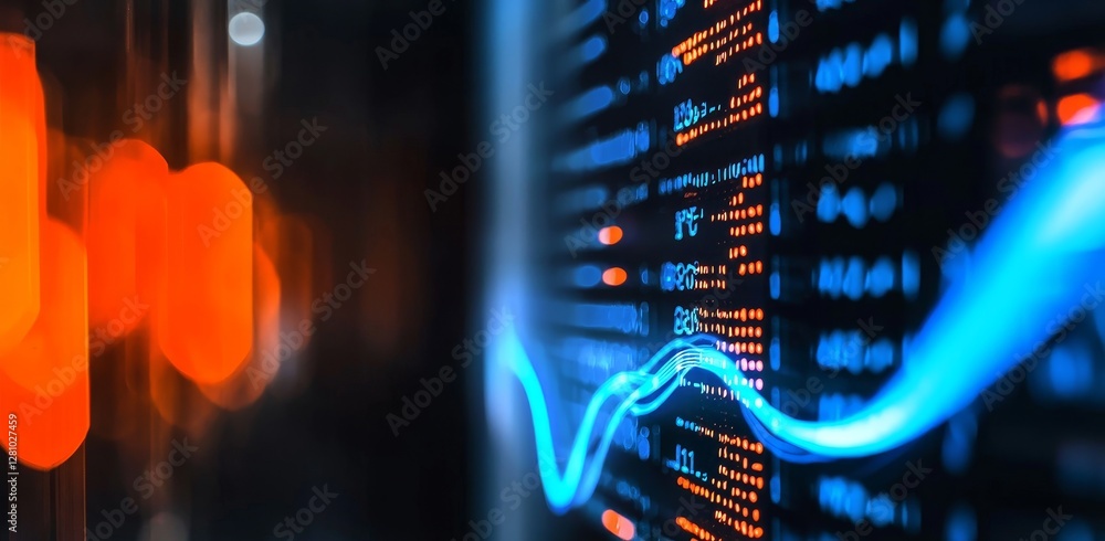 Poster a bright and colorful background with a bokeh effect serves as the backdrop for a 3d illustration of