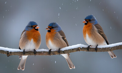 two birds on a branch