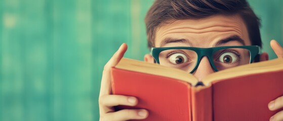 Surprised reader discovers new world in book