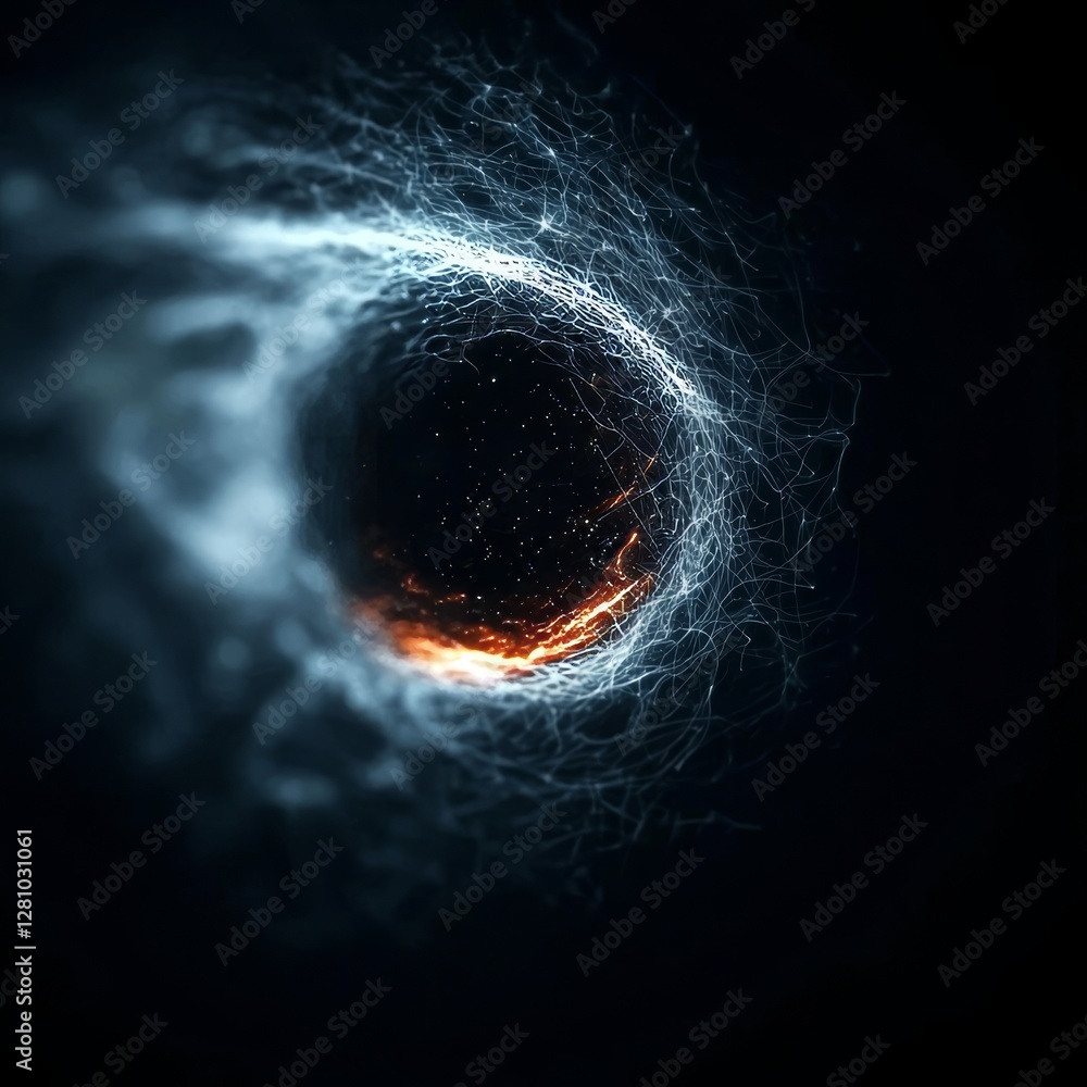 Poster a full eclipse of a sci-fi fantasy star in outer space serves as an abstract depiction of an astrono