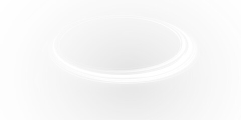 Glowing White Energy Ring Floating in a Soft Ethereal Mist, Creating a Mystical Aura of Light and Motion, Symbolizing a Portal to the Unknown or a Celestial Halo in a Dreamlike Atmosphere