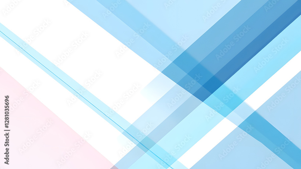 Poster futuristic blue geometric background with triangles and seamless pattern