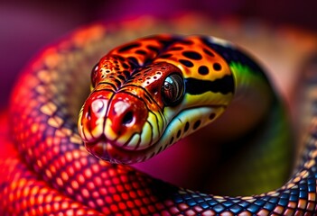 Fototapeta premium close up of a snake