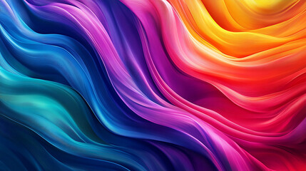 Obraz premium A fashionable and modern computer desktop wallpaper with abstract background, bright colors, clear lines, creating an illusion of depth and dynamism. 4K High Definition1