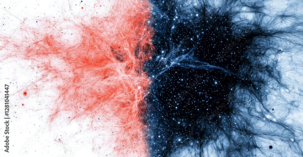 Poster planets in outer space depicted against a celestial backdrop of stars and nebulae