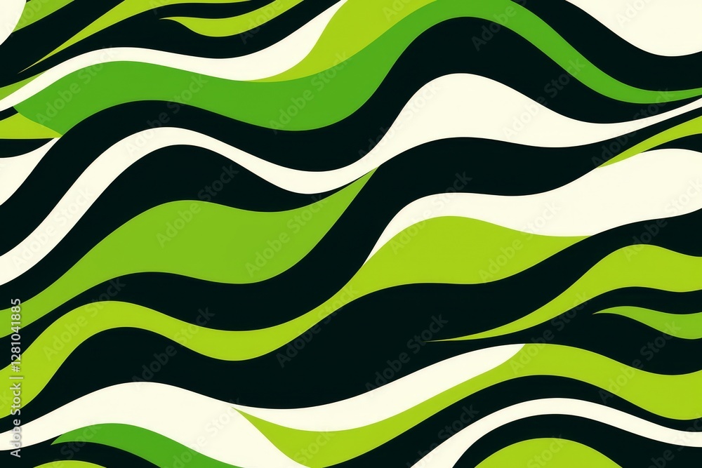 Poster a psychedelic hippie pattern forms the basis of this wavy retro abstract texture background