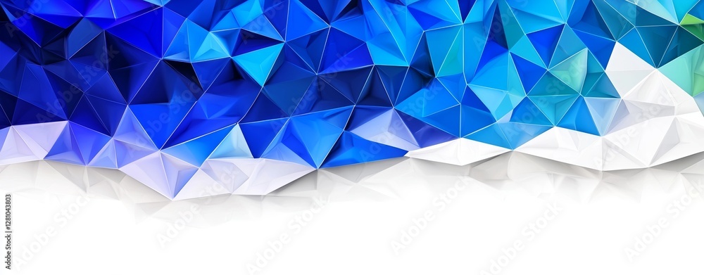 Poster a digital futuristic background with abstract dots and triangles illustrates the idea of a connected
