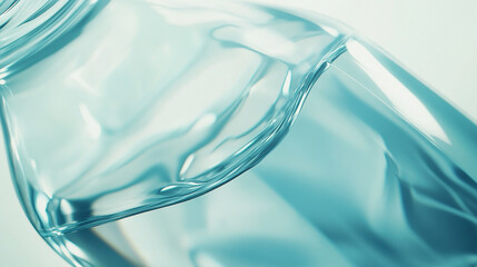 A sleek plastic water bottle with pure water inside