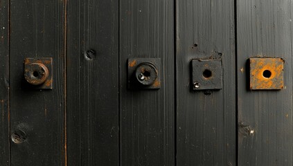 Fototapeta premium The background features a sci-fi steampunk design with a rusty wall, machinery, and texture