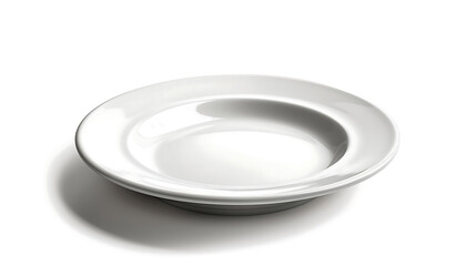 white empty plate  on white background