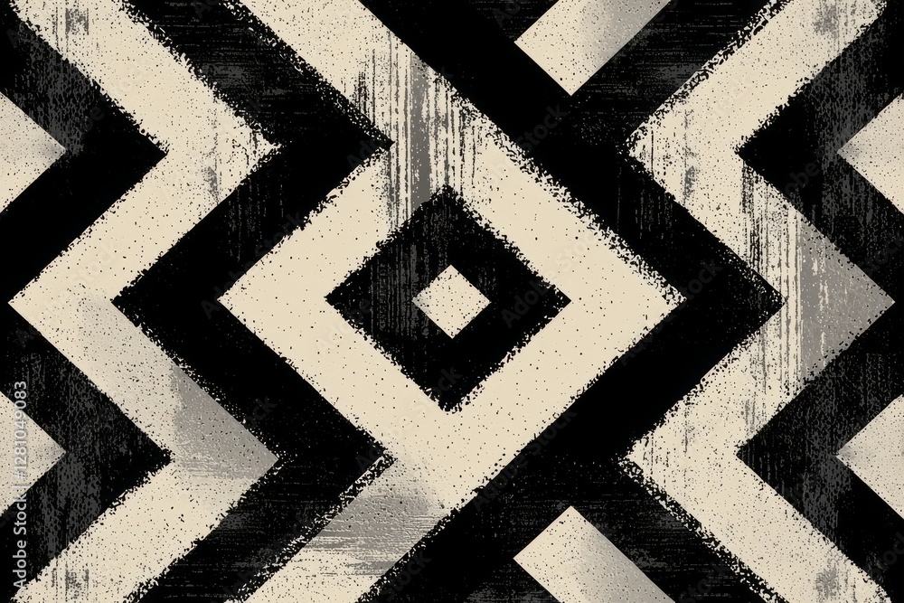 Poster abstract shirting designs are combined with ajrakh pattern, ikat, block print pattern, and batik pri