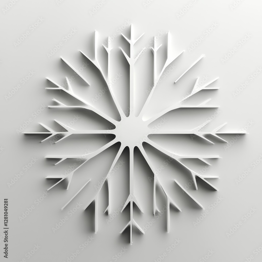 Fototapete a minimalist futuristic background serves as the setting for a highly detailed abstract shape create