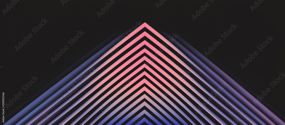 Aufkleber a futuristic gradient arrow design is presented in modern background