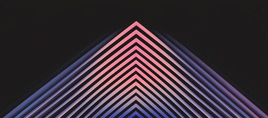 Fototapeta premium A futuristic gradient arrow design is presented in modern background