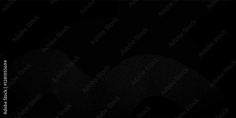Aufkleber abstract gradient wave of particles. big data. digital background. futuristic vector illustration.
