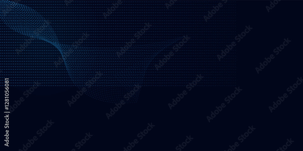 Aufkleber abstract gradient wave of particles. big data. digital background. futuristic vector illustration.