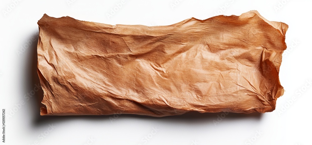 Poster a white background serves as the setting for an old parchment scroll that has been styled as a horiz