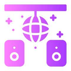 disco gradient icon