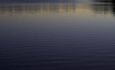 Calm aquifer water with soft texture and horizontal copy space