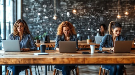 A global workforce adapting to remote work through online collaboration