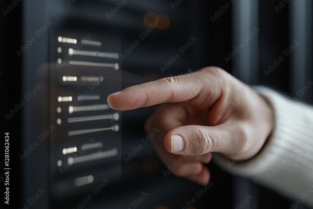 Poster the concept of information exchange and transfer is represented by a businessman's hand using a lapt