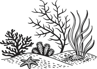 Angelfish in Coral Reef 