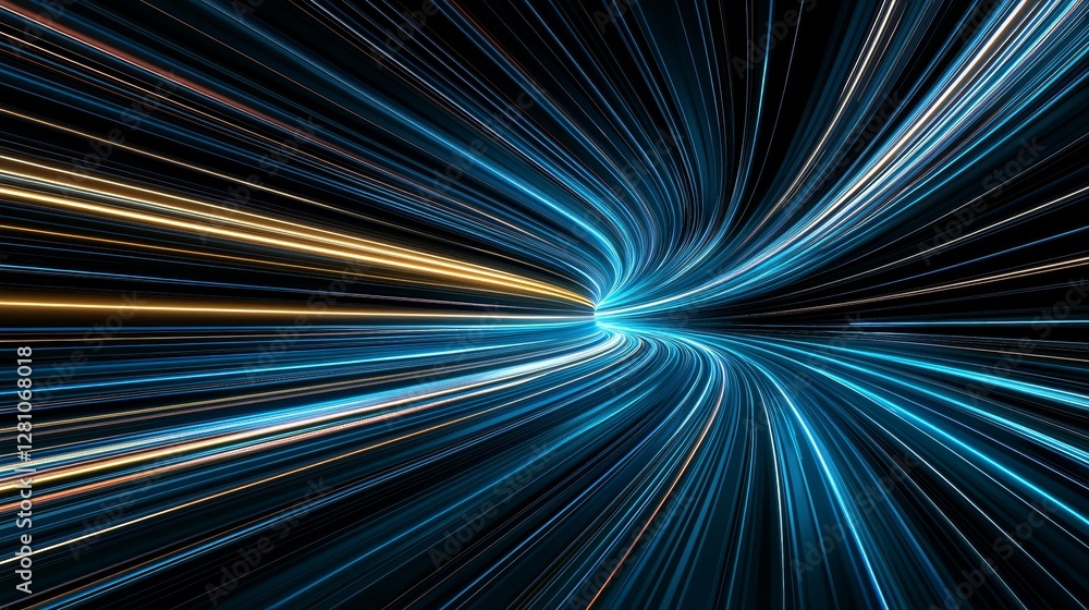 Poster a modern abstract science concept featuring futuristic energy technology, illustrated with digital i