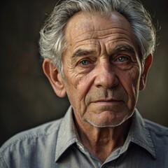 Fototapeta premium Portrait photo of an elderly man.