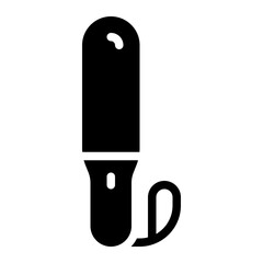 light stick glyph icon