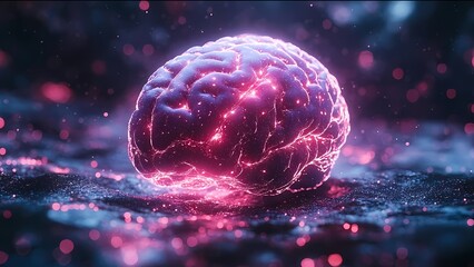 Glowing Brain Network