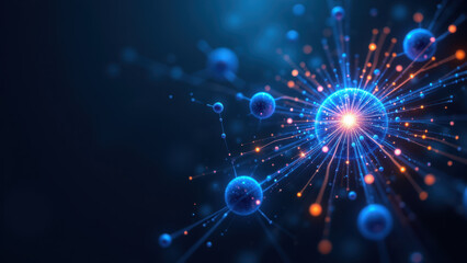 A colorful graphic representation of a chemical structure with a focus on Semaglutide.