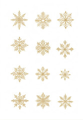 Vector New Year Theme Hot stamping minimalist linear element decorative pattern embellishment