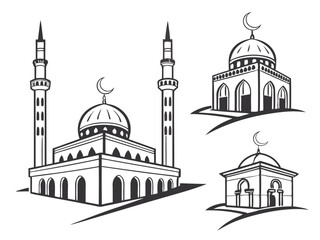 Mosque Icons and Logos