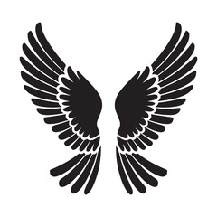 Obraz premium High-Quality Angel Wing Silhouettes for Digital Art