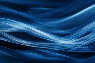 Fototapeta premium An abstract radial background, overlayed with blue rays in a zooming motion, and dotted with light color trails