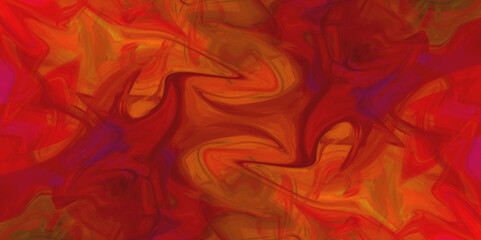 Abstract beautiful red swirl liquid background. acrylic liquid textures with spots and splashes of color paint. colorful marble pattern of the blend of curves .colorful marble surface.